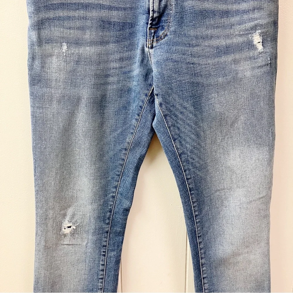 Indie Y2K Grunge JACK JONES Mens Intelligence Skinny Jeans 36/34 Distressed